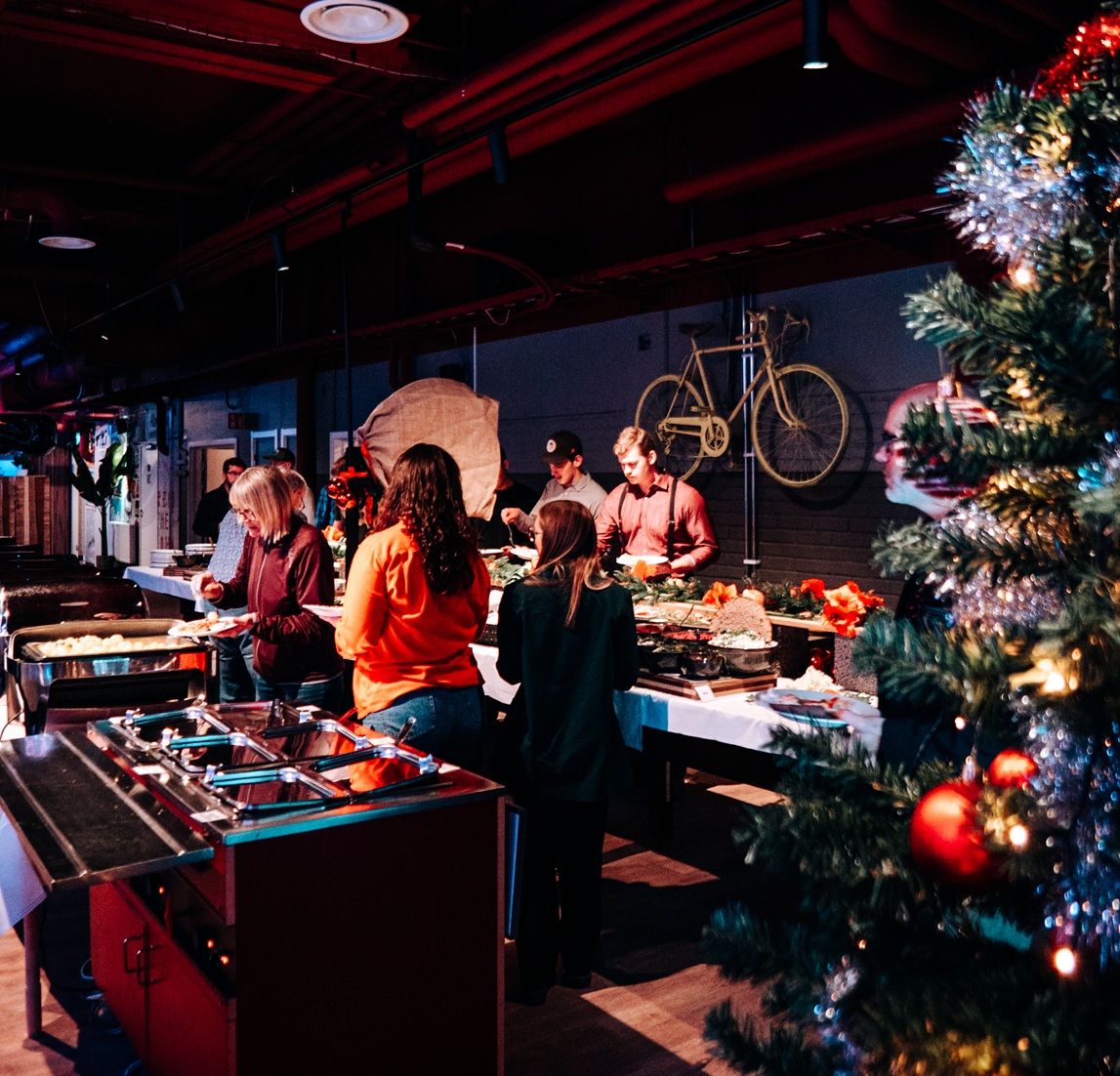 Julbord upplagd mat